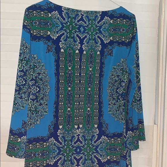 BLUE DETAILED DRESS - Picture 2 of 4